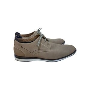 Madden Mens Casual Suede Oxford Shoes Tan Lace Up Dress Shoes Size 8.5